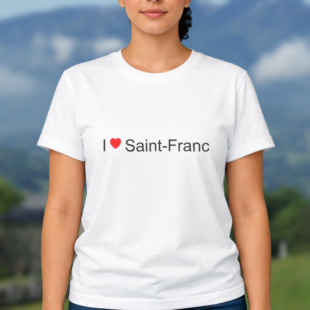 T-shirt I love saint-franc