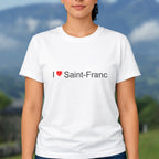 T-shirt I love saint-franc