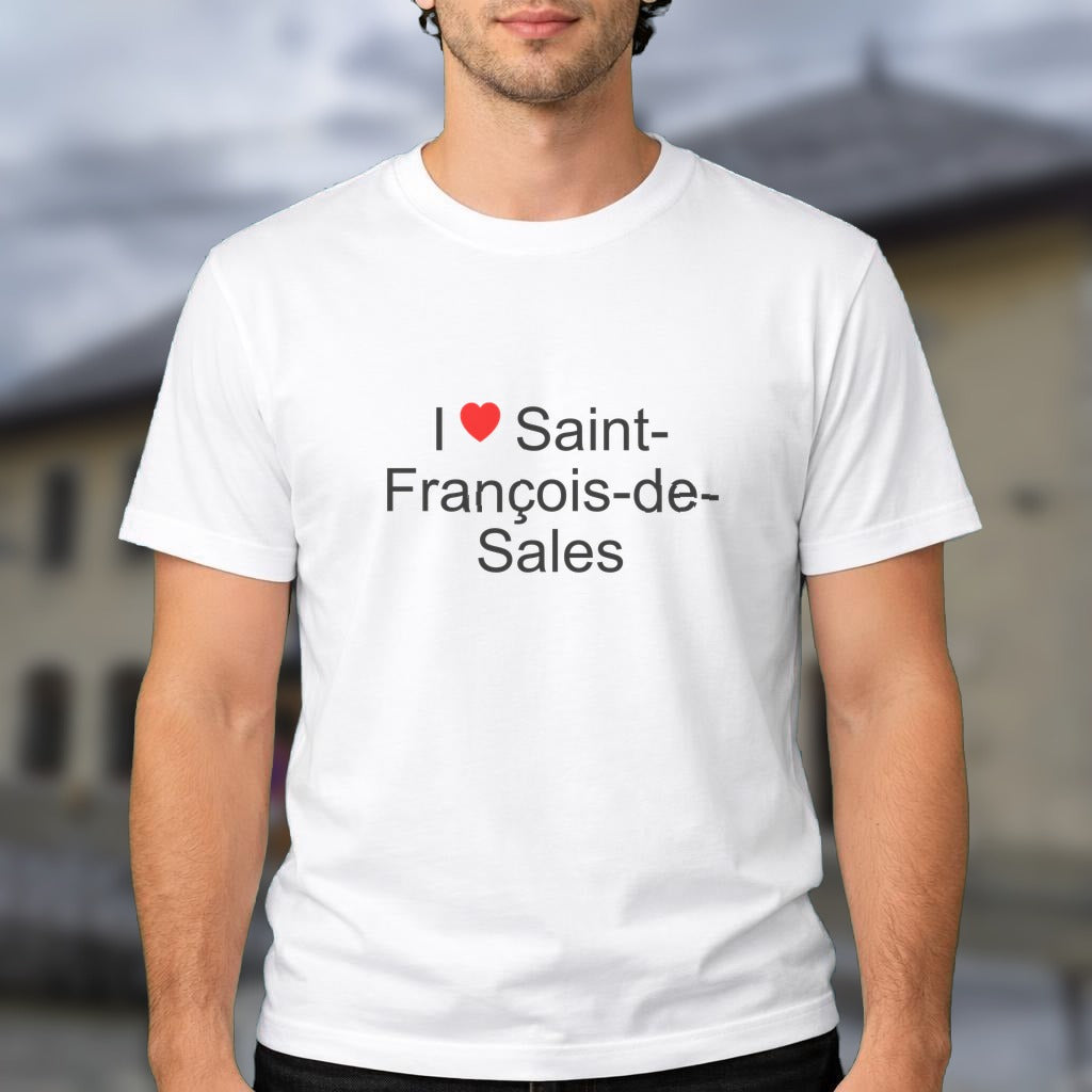 T-shirt I love saint-françois-de-sales