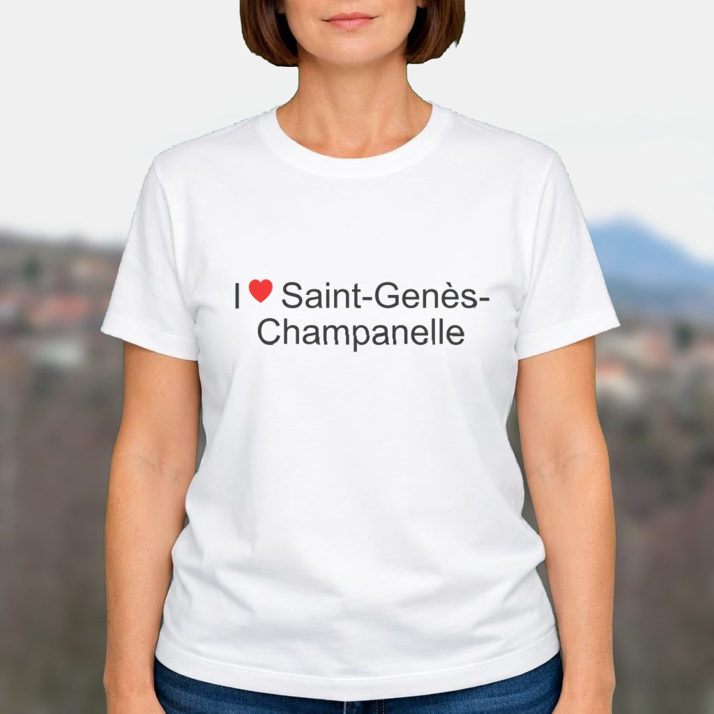 T-shirt I love saint-genès-champanelle