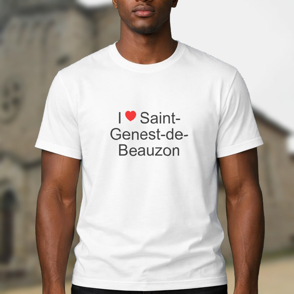 T-shirt I love saint-genest-de-beauzon