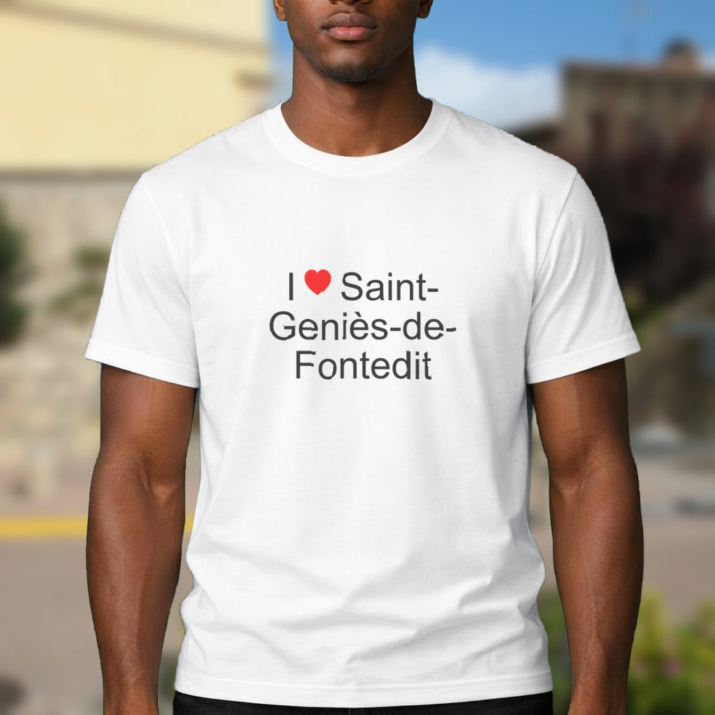 T-shirt I love saint-geniès-de-fontedit