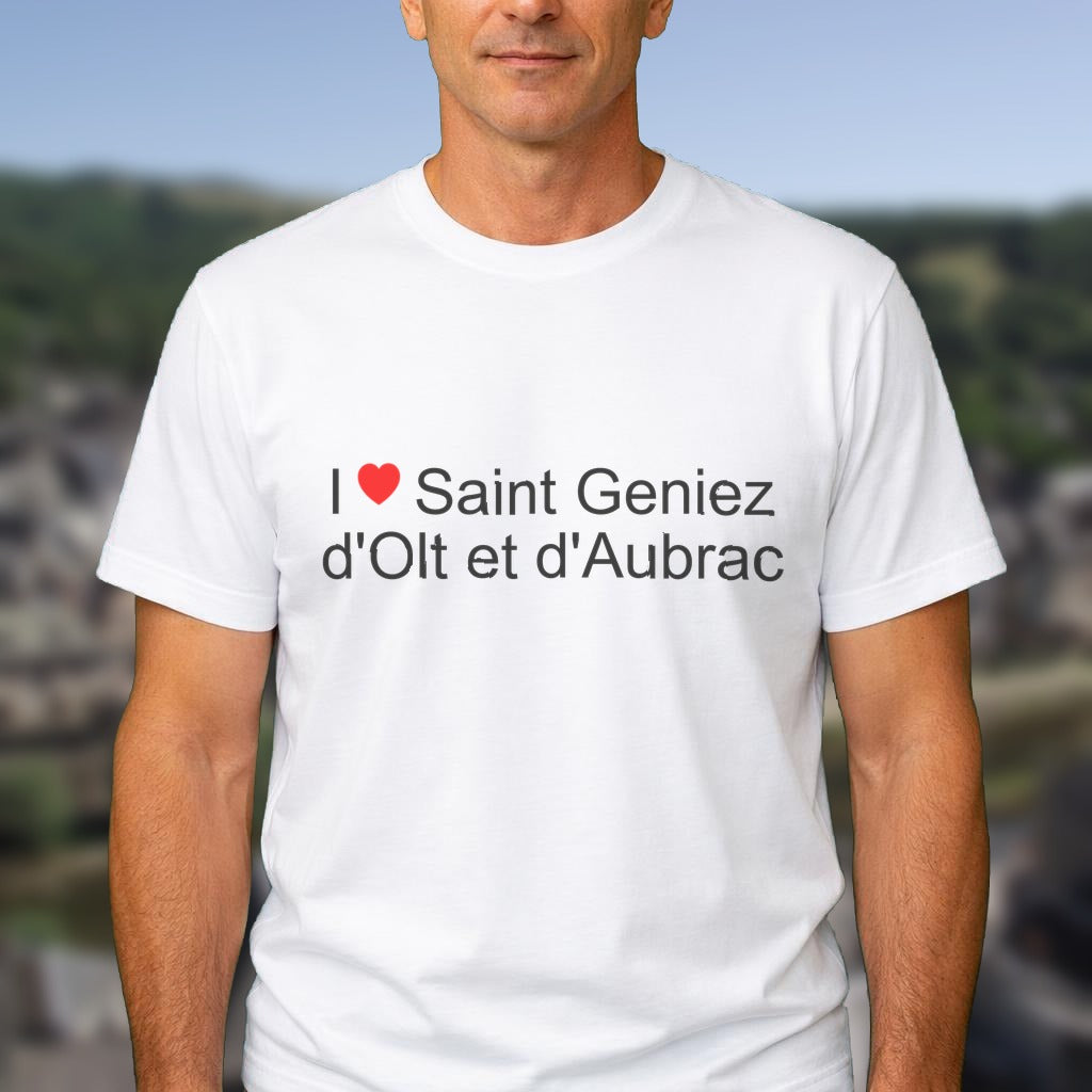 T-shirt I love saint geniez d'olt et d'aubrac