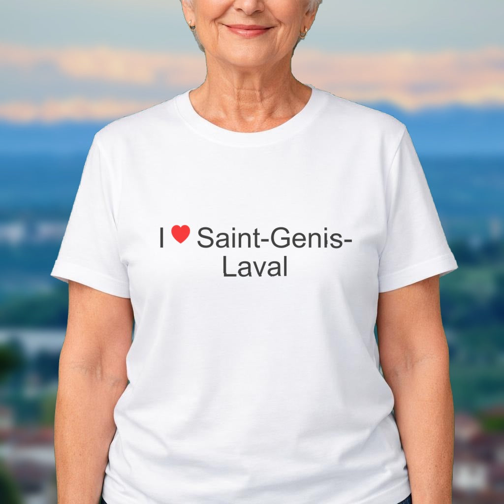 T-shirt I love saint-genis-laval
