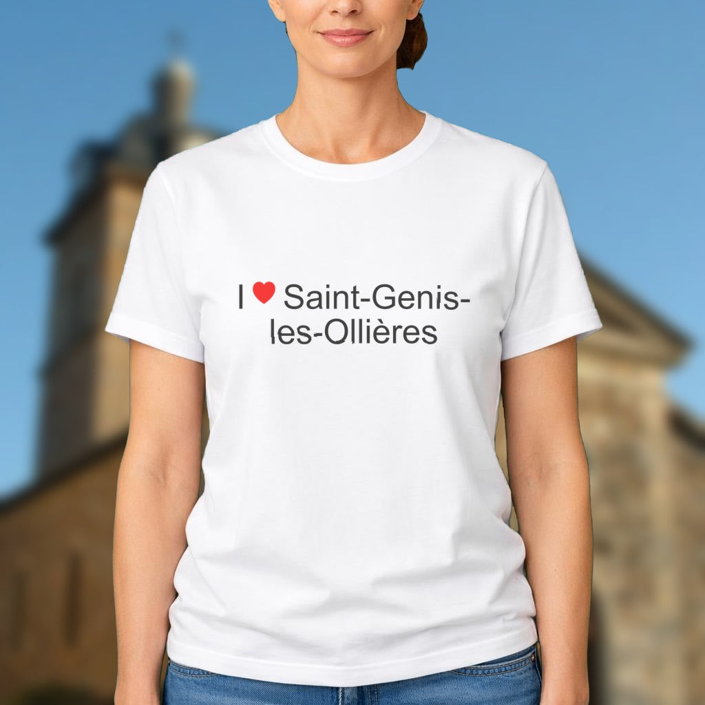 T-shirt I love saint-genis-les-ollières