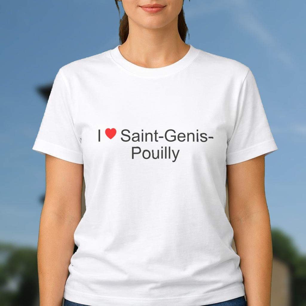 T-shirt I love saint-genis-pouilly