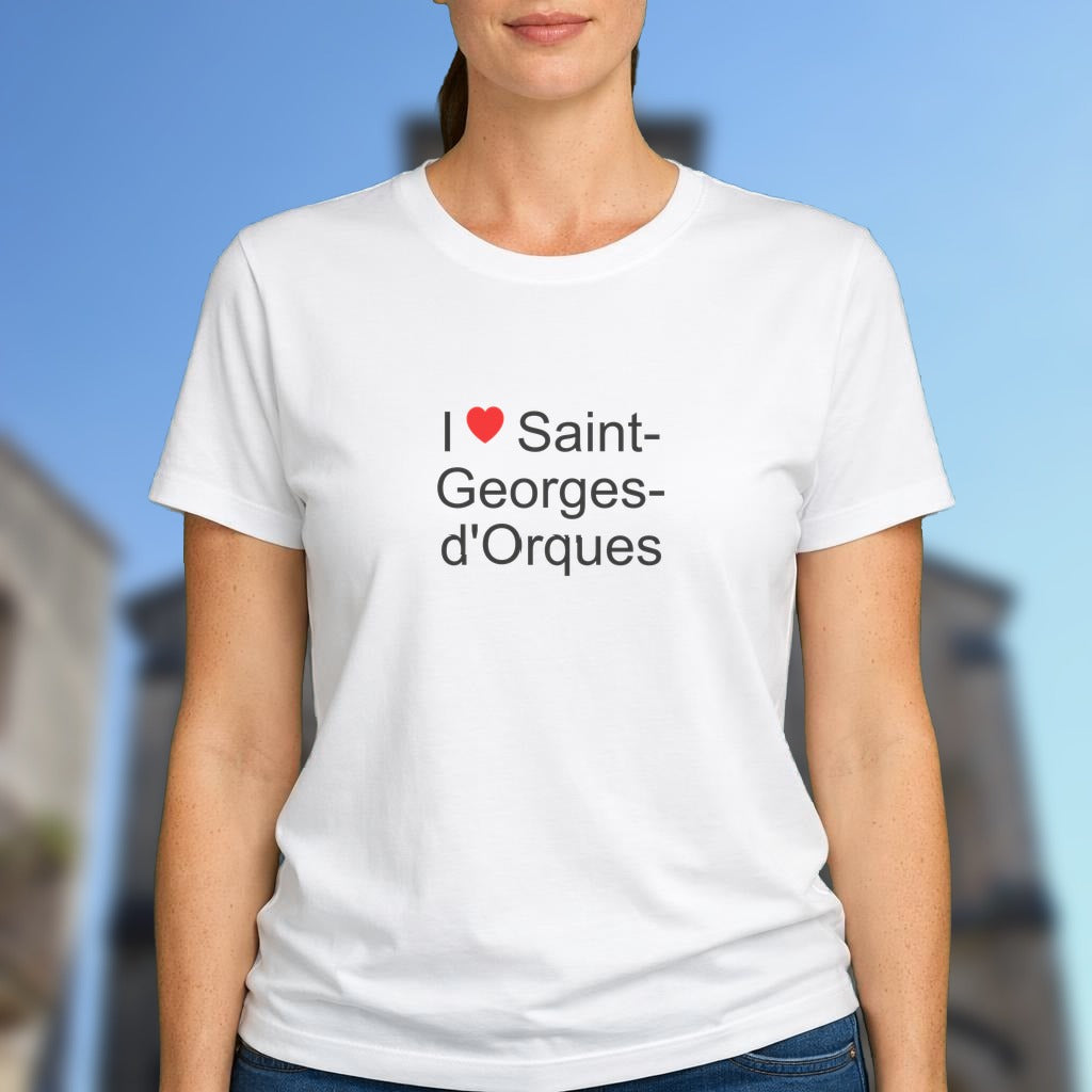T-shirt I love saint-georges-d'orques