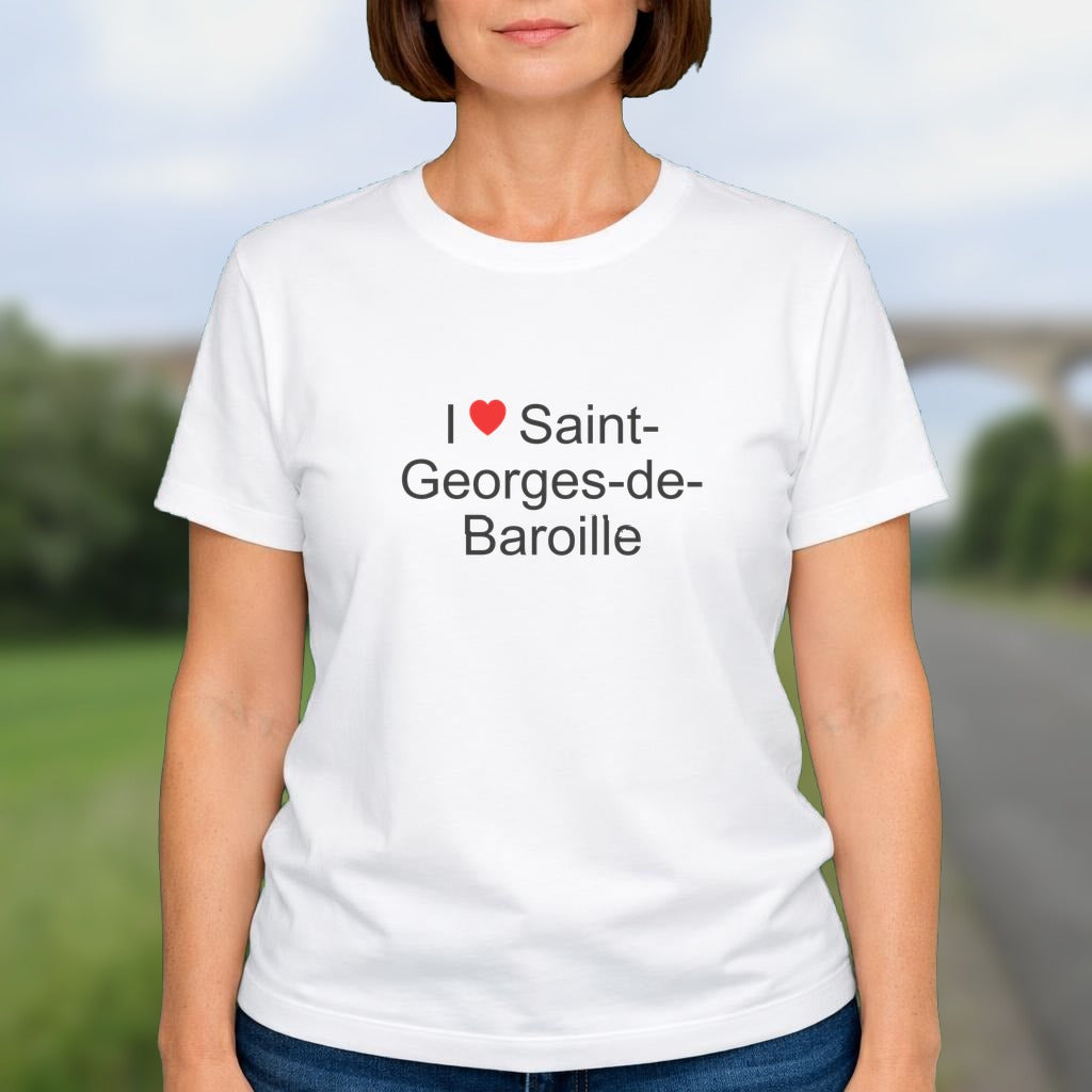 T-shirt I love saint-georges-de-baroille