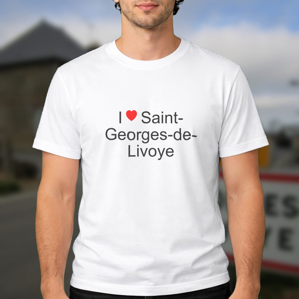 T-shirt I love saint-georges-de-livoye