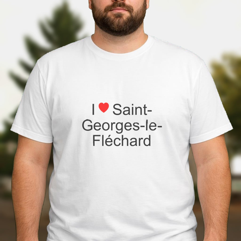 T-shirt I love saint-georges-le-fléchard