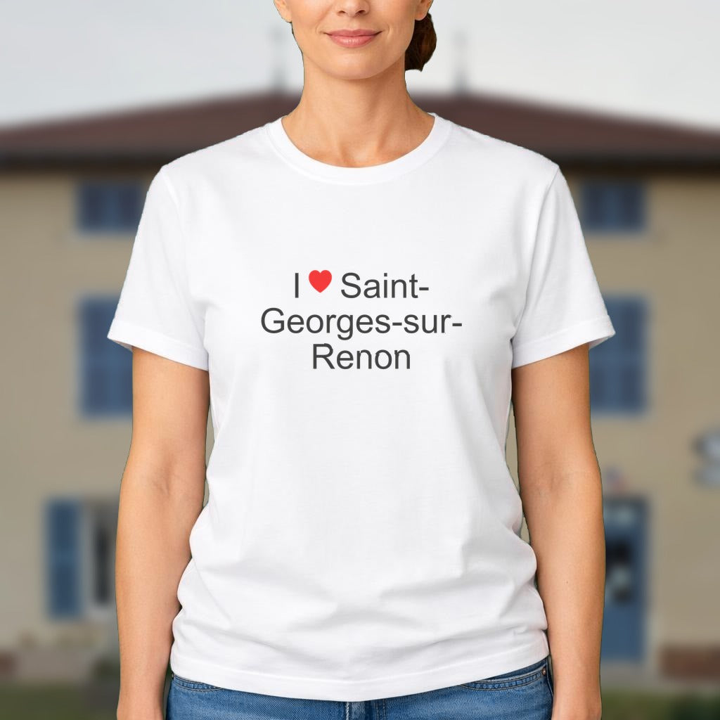 T-shirt I love saint-georges-sur-renon