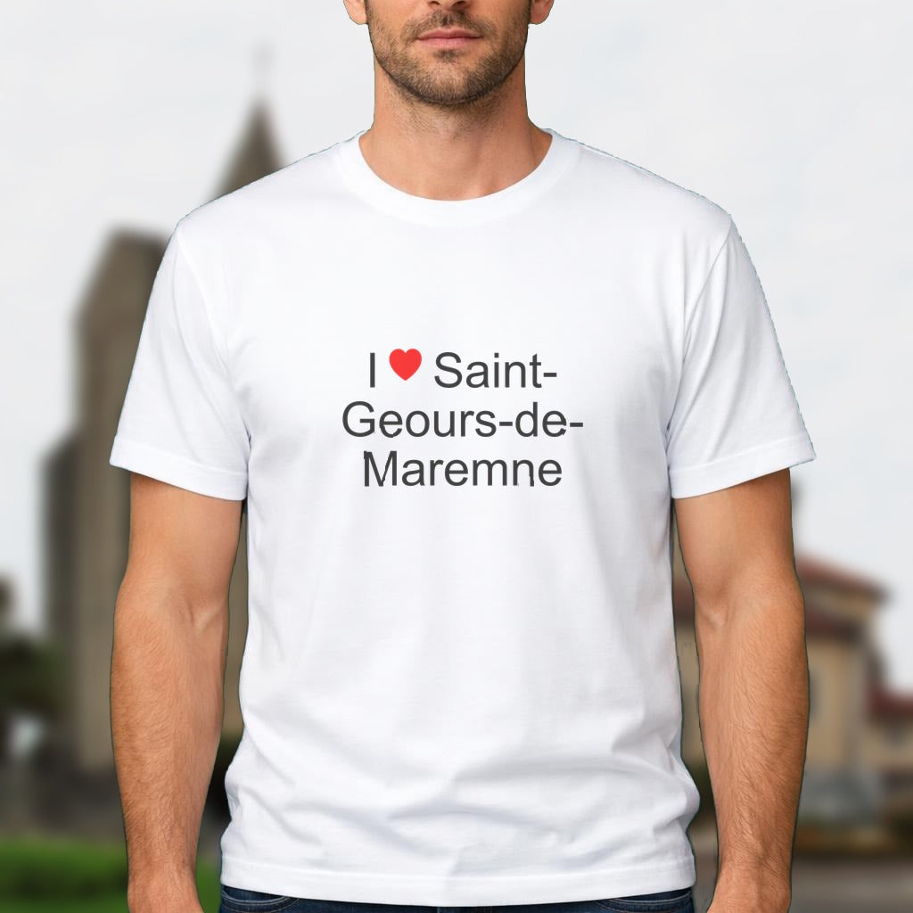 T-shirt I love saint-geours-de-maremne
