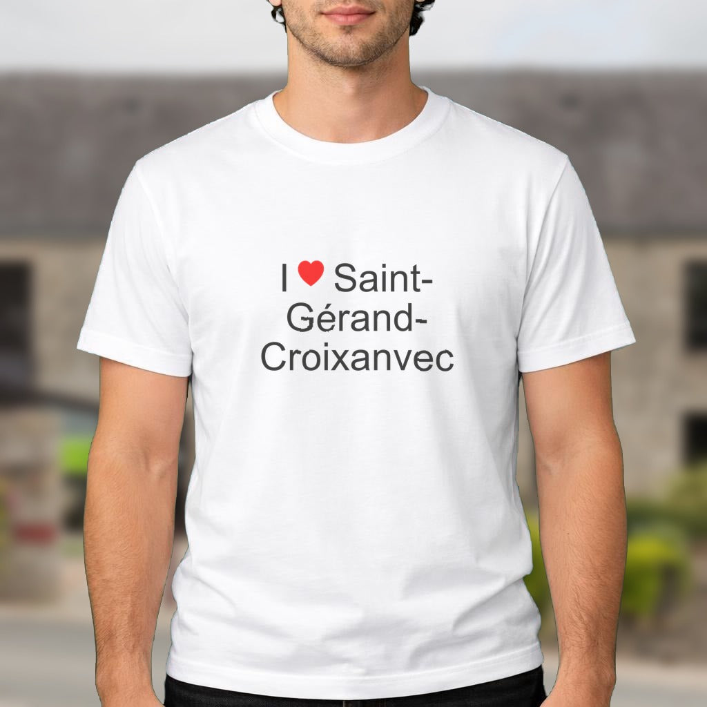 T-shirt I love saint-gérand-croixanvec