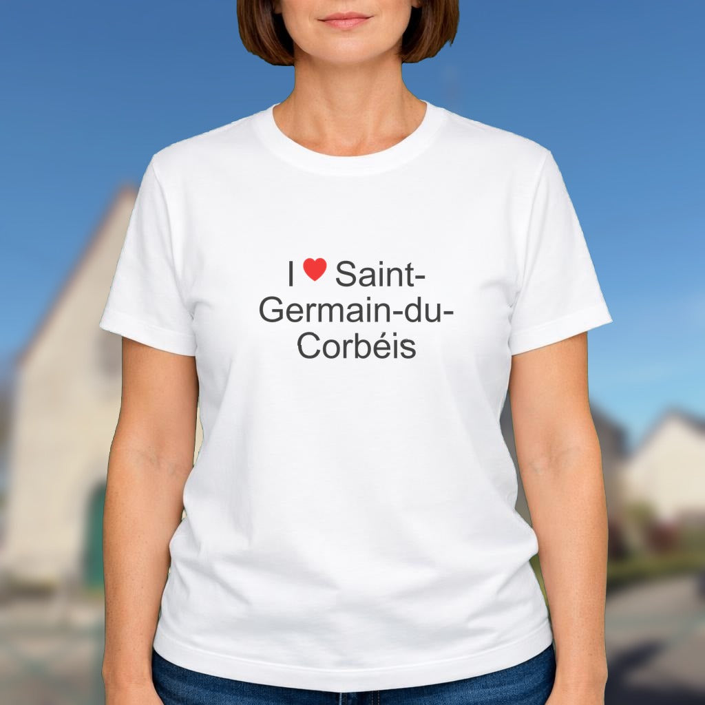 T-shirt I love saint-germain-du-corbéis