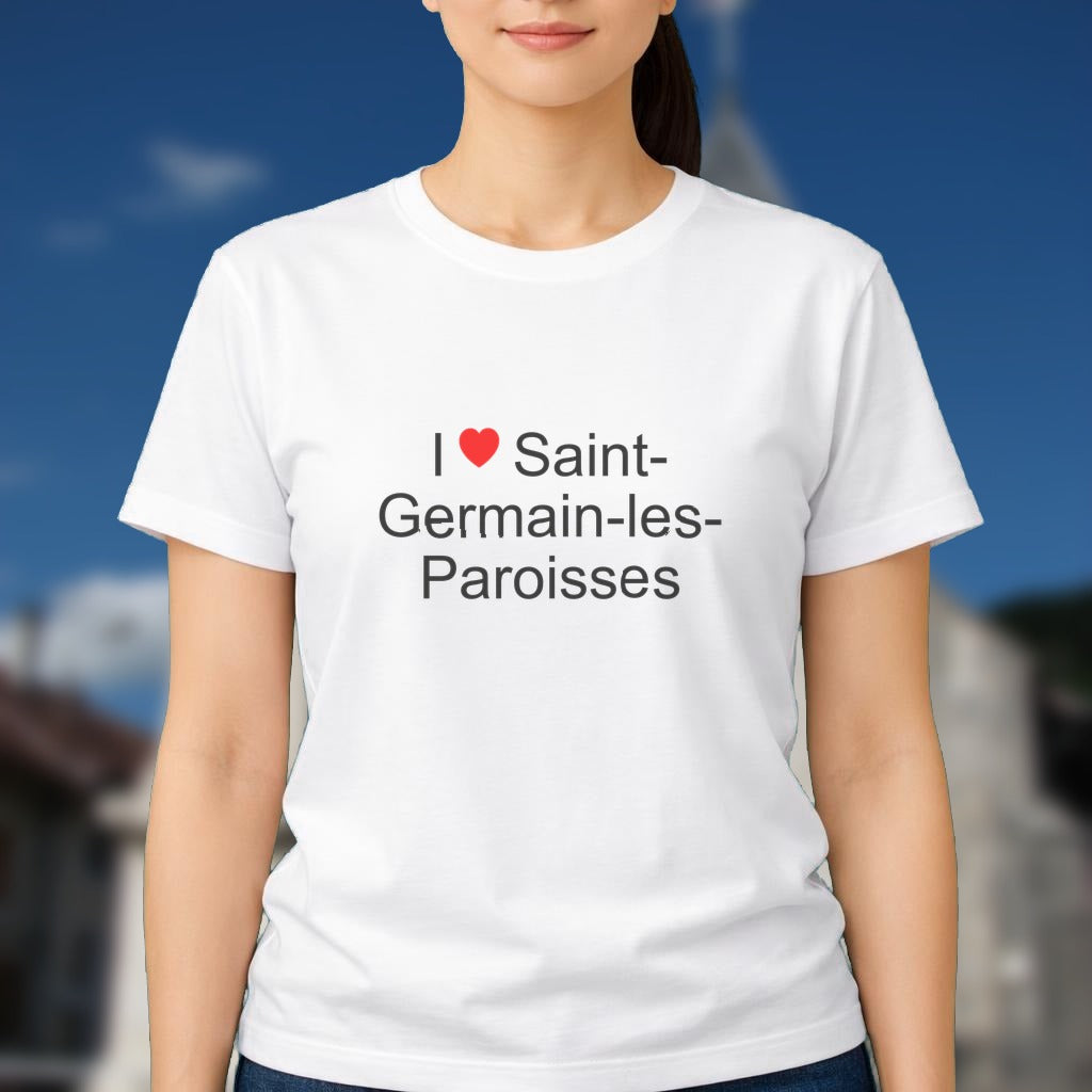 T-shirt I love saint-germain-les-paroisses