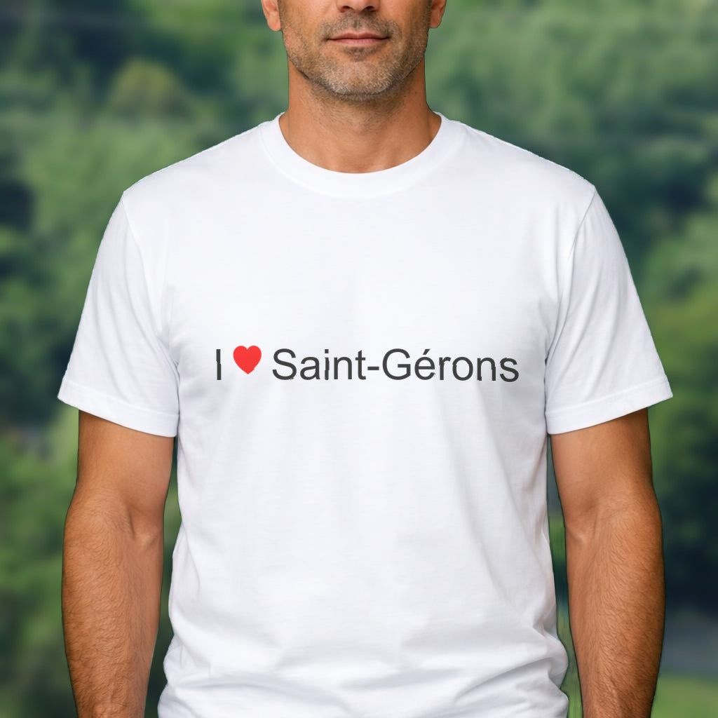 T-shirt I love saint-gérons