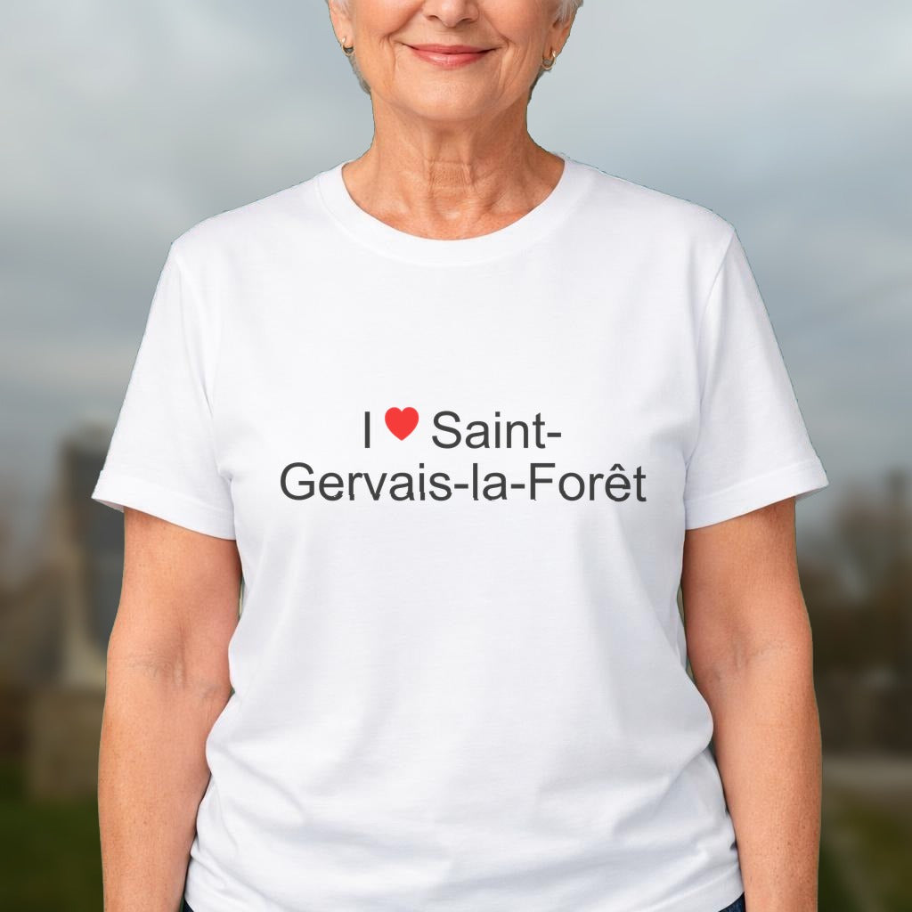 T-shirt I love saint-gervais-la-forêt