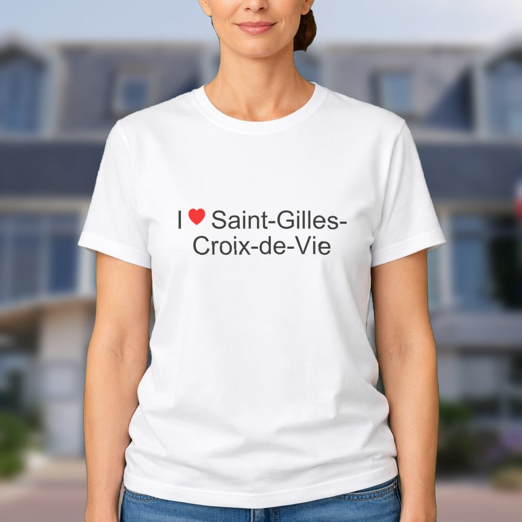 T-shirt I love saint-gilles-croix-de-vie