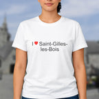 T-shirt I love saint-gilles-les-bois