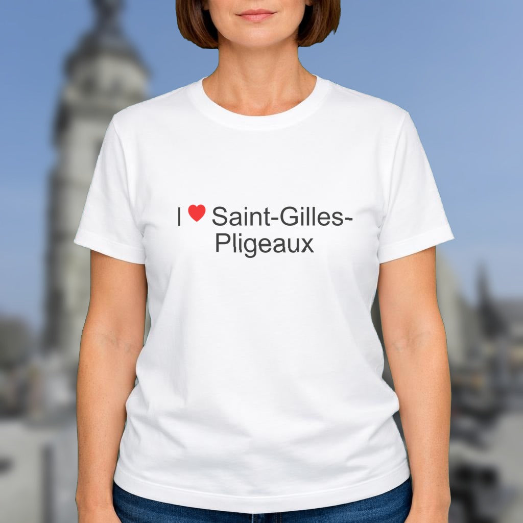 T-shirt I love saint-gilles-pligeaux