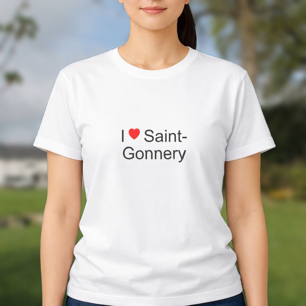 T-shirt I love saint-gonnery