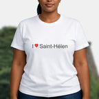 T-shirt I love saint-hélen