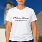T-shirt I love saint-hilaire-de-beauvoir