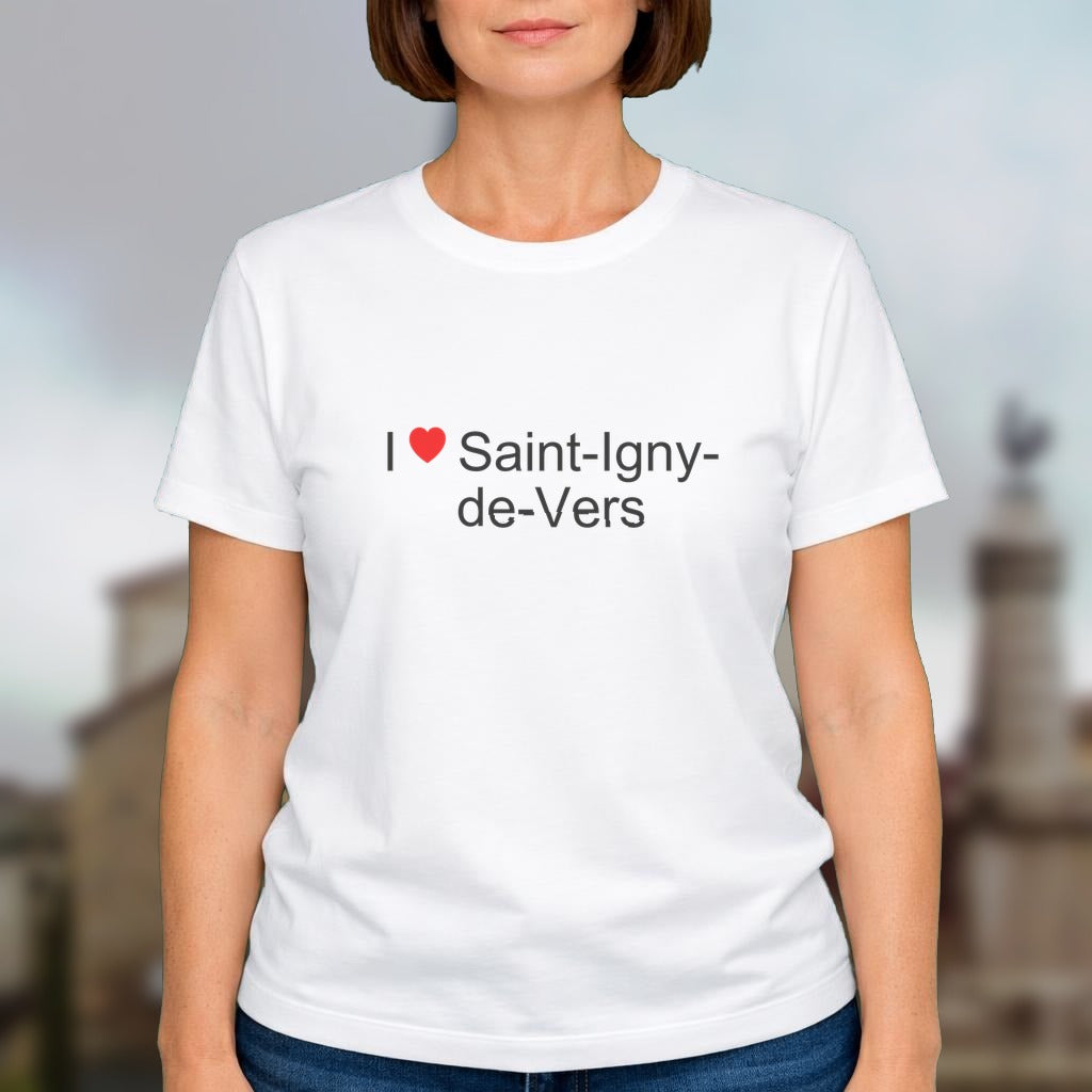 T-shirt I love saint-igny-de-vers