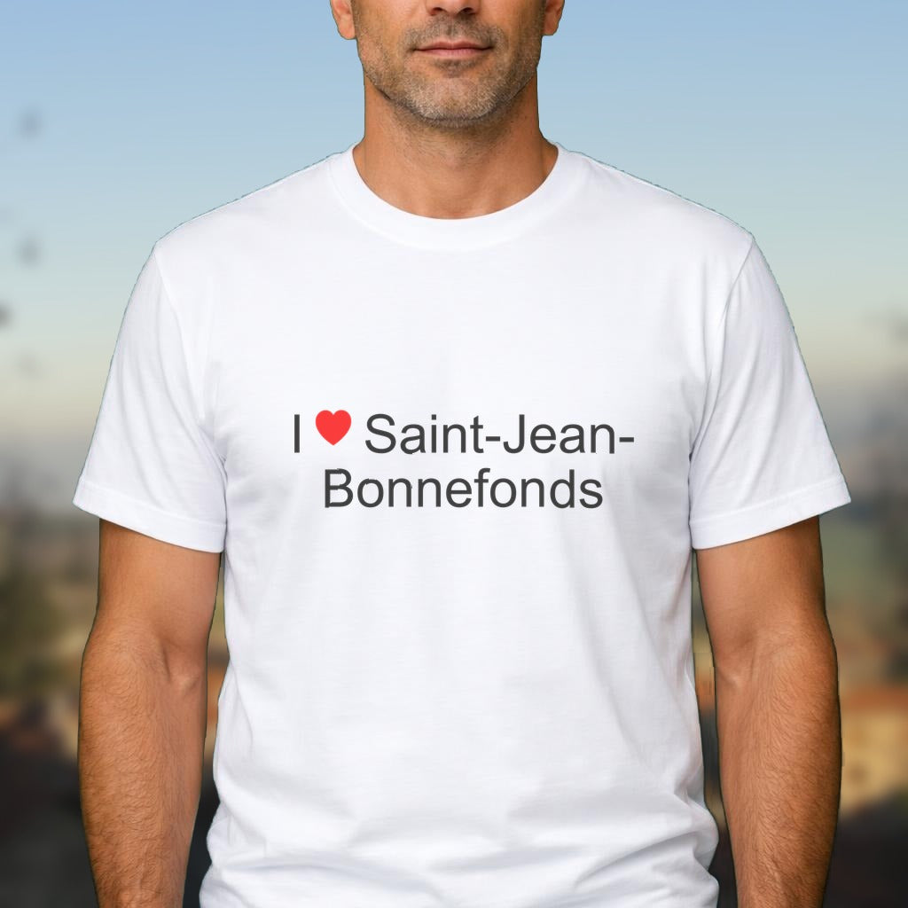 T-shirt I love saint-jean-bonnefonds