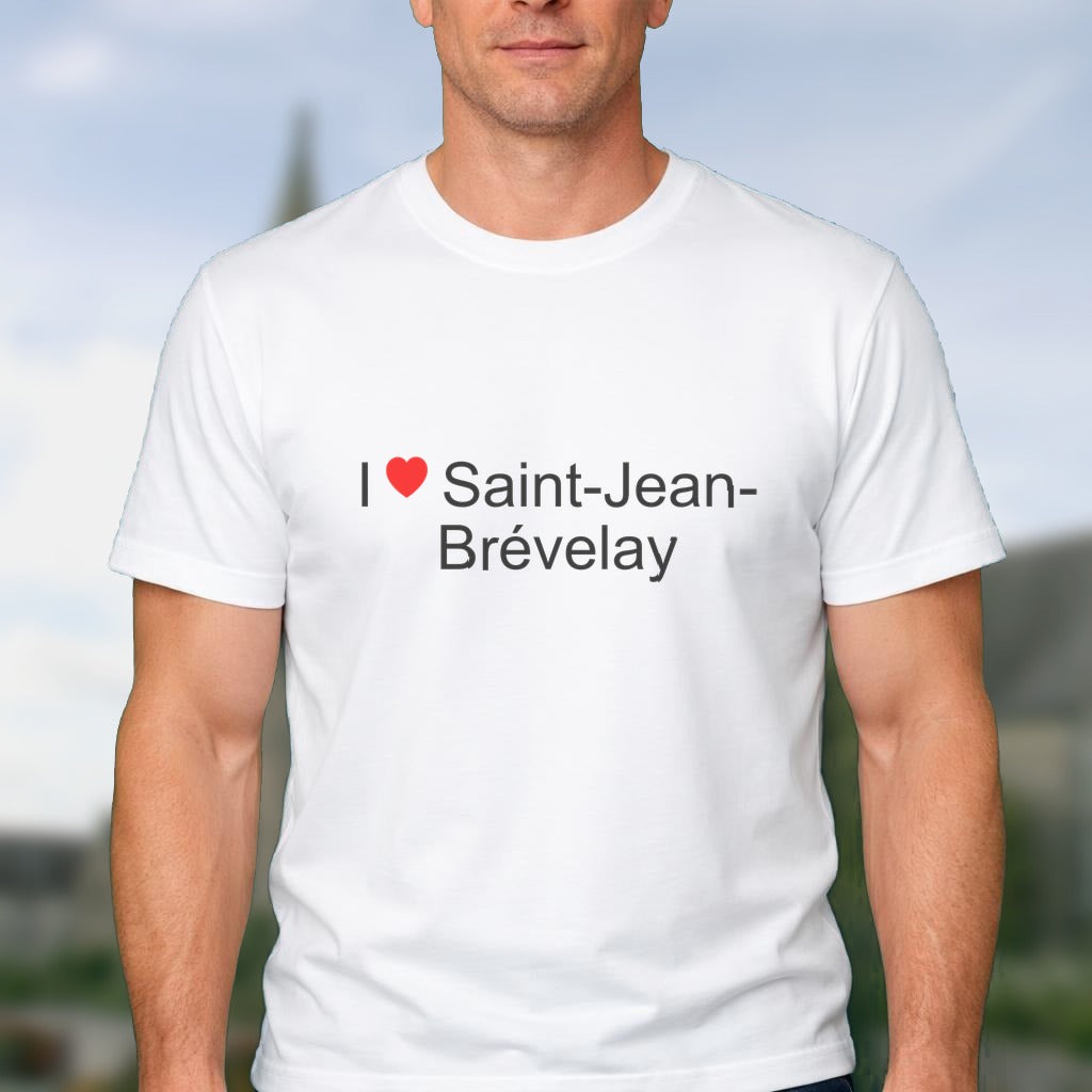 T-shirt I love saint-jean-brévelay