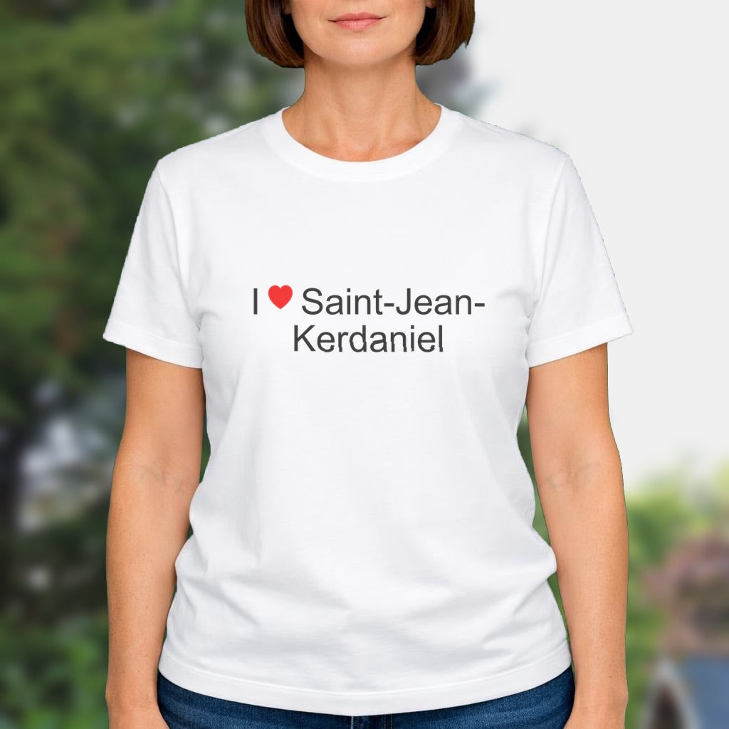 T-shirt I love saint-jean-kerdaniel