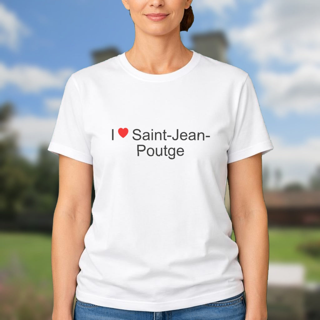 T-shirt I love saint-jean-poutge