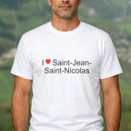 T-shirt I love saint-jean-saint-nicolas