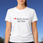 T-shirt I love saint-jouan-de-l'isle