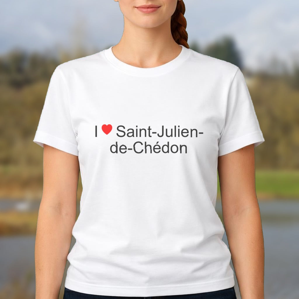 T-shirt I love saint-julien-de-chédon