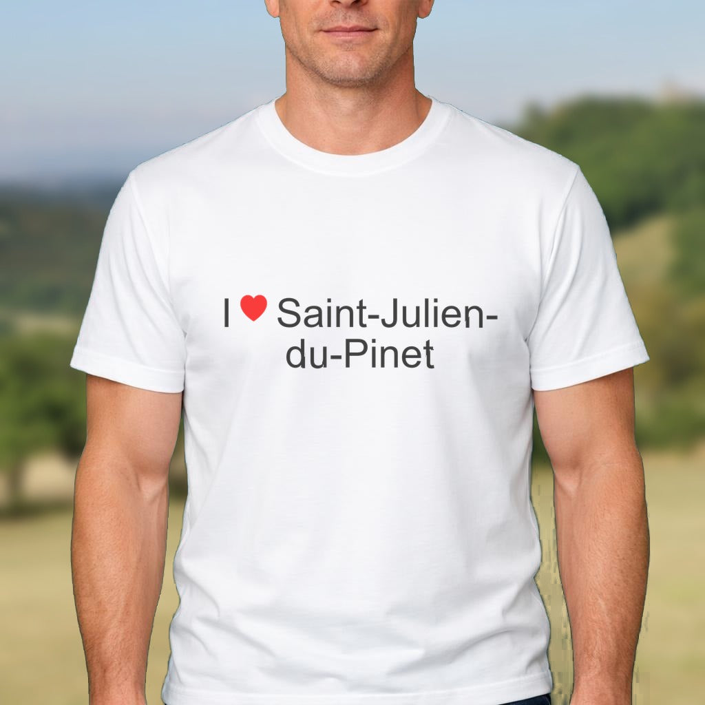 T-shirt I love saint-julien-du-pinet