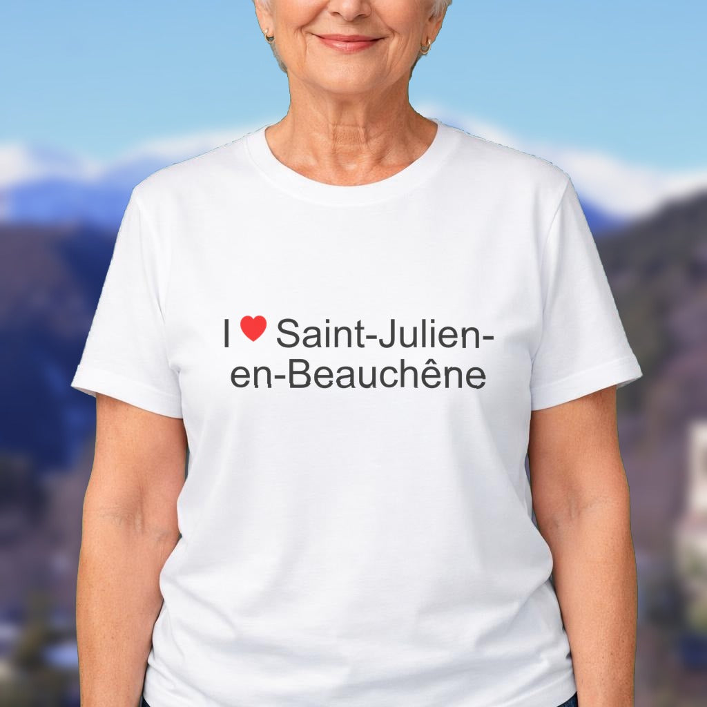 T-shirt I love saint-julien-en-beauchêne