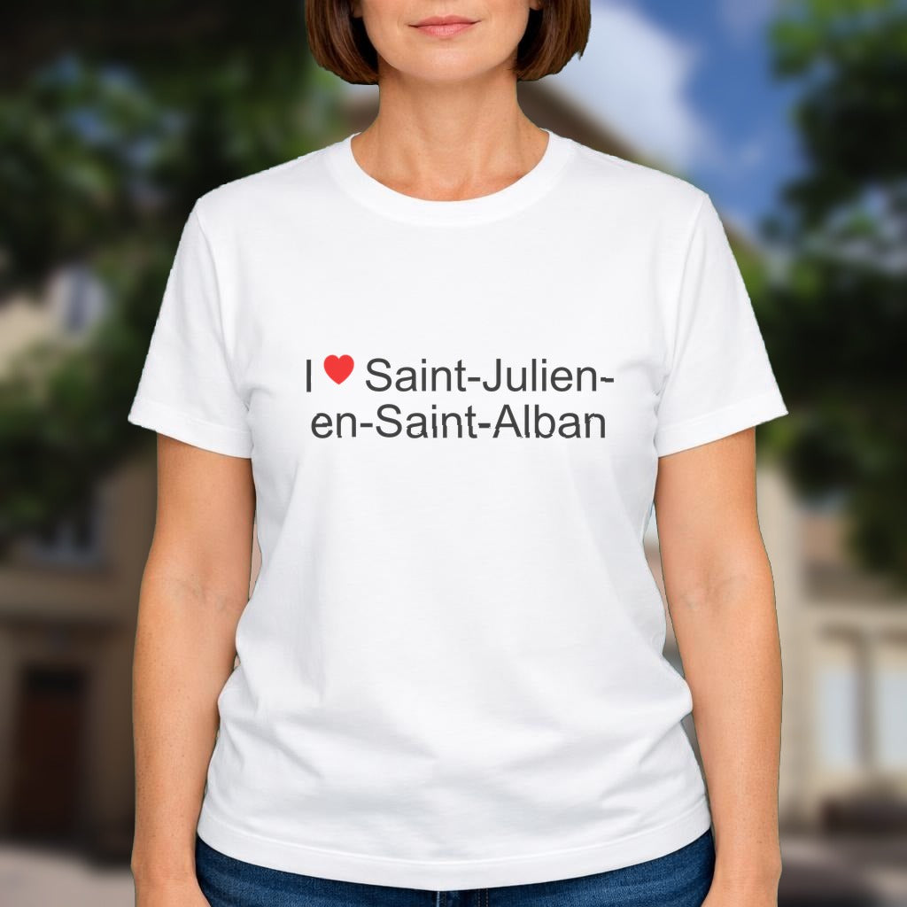 T-shirt I love saint-julien-en-saint-alban