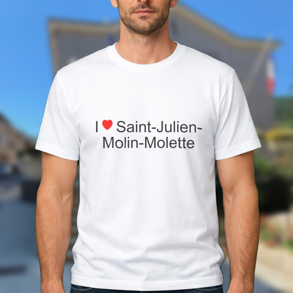 T-shirt I love saint-julien-molin-molette
