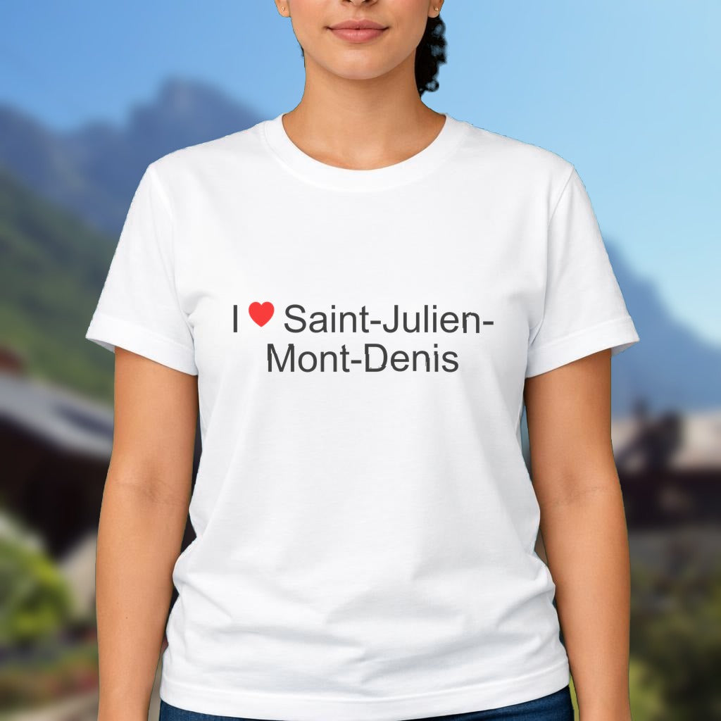 T-shirt I love saint-julien-mont-denis