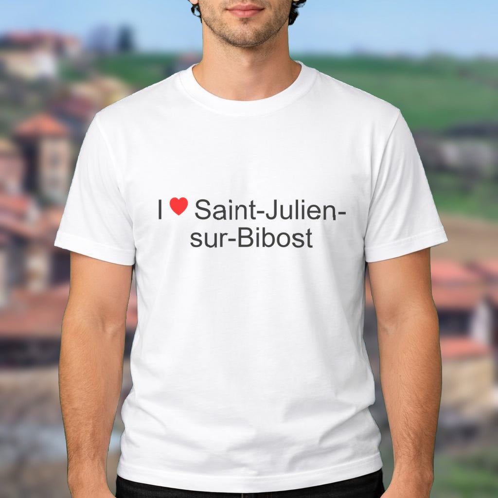 T-shirt I love saint-julien-sur-bibost