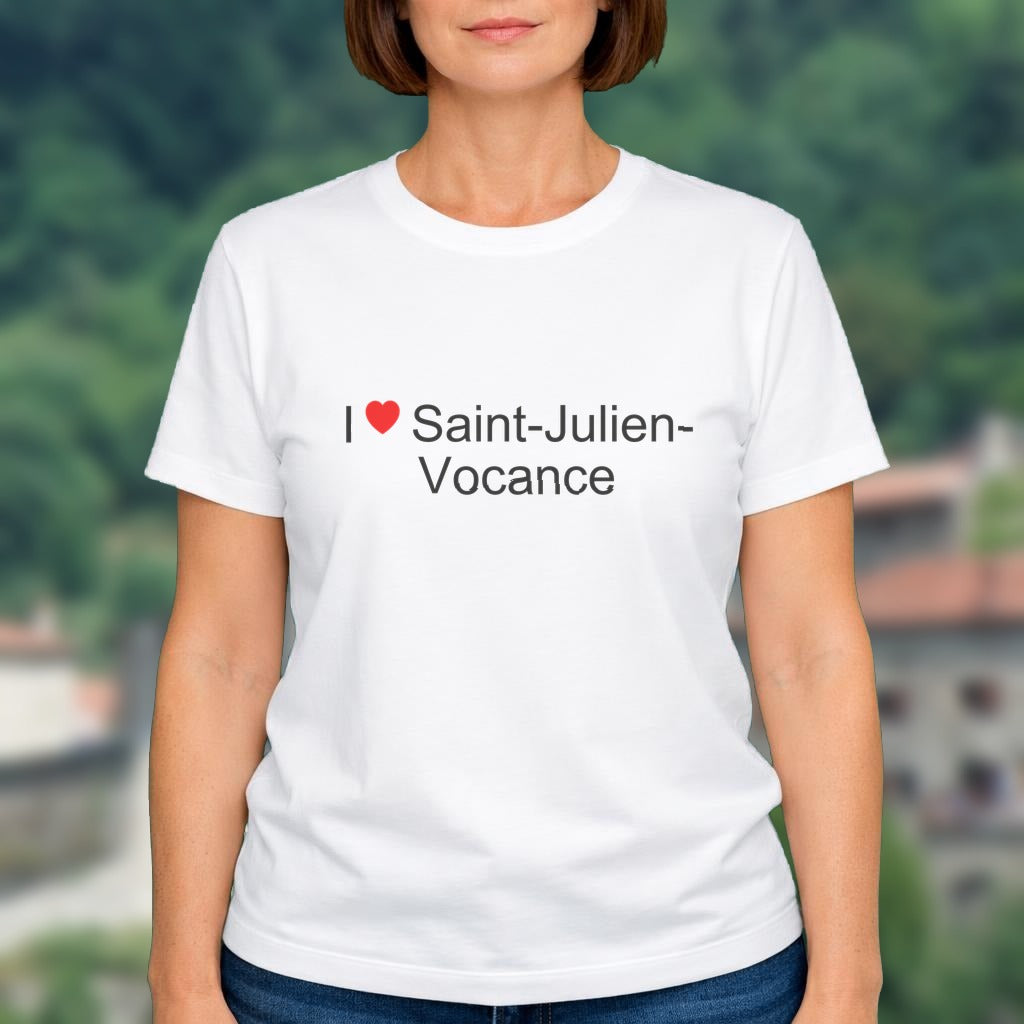 T-shirt I love saint-julien-vocance