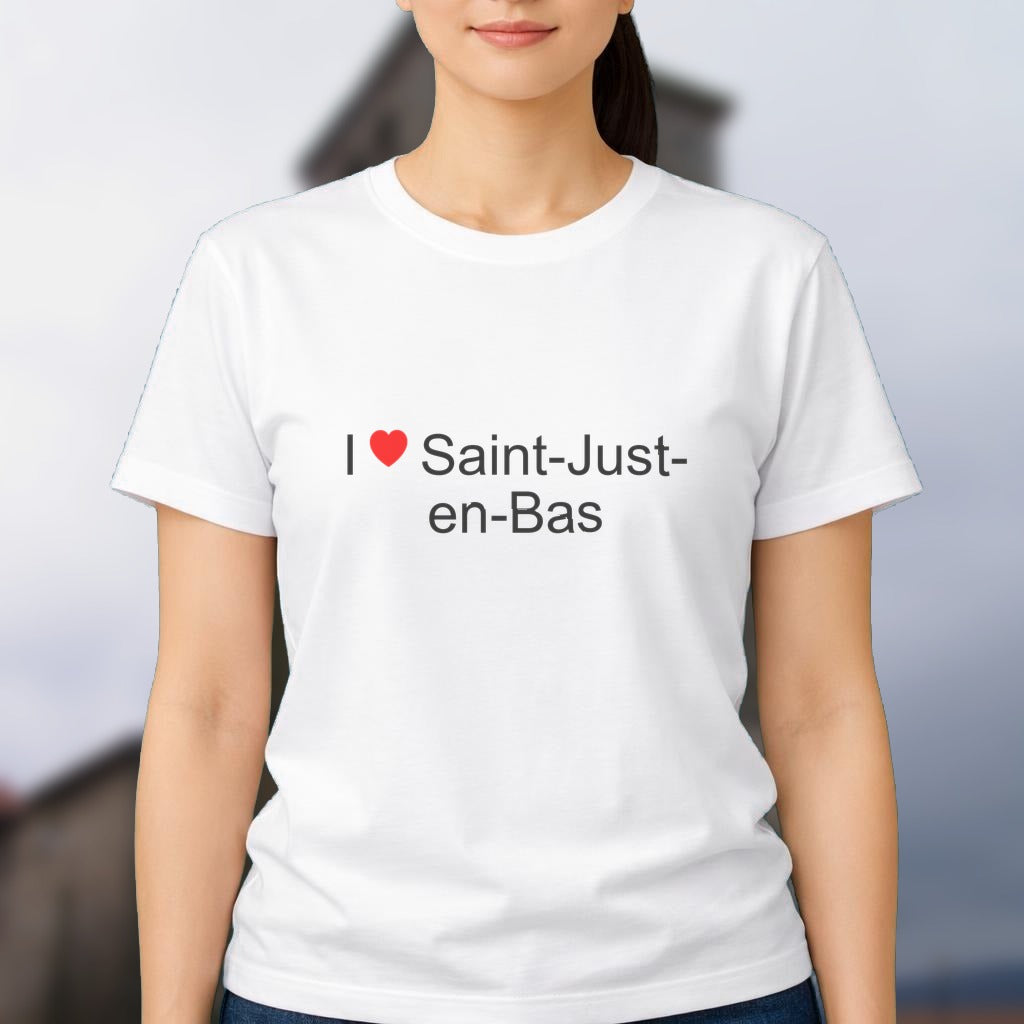 T-shirt I love saint-just-en-bas