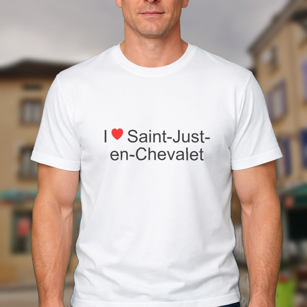 T-shirt I love saint-just-en-chevalet