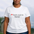 T-shirt I love saint-just-le-martel