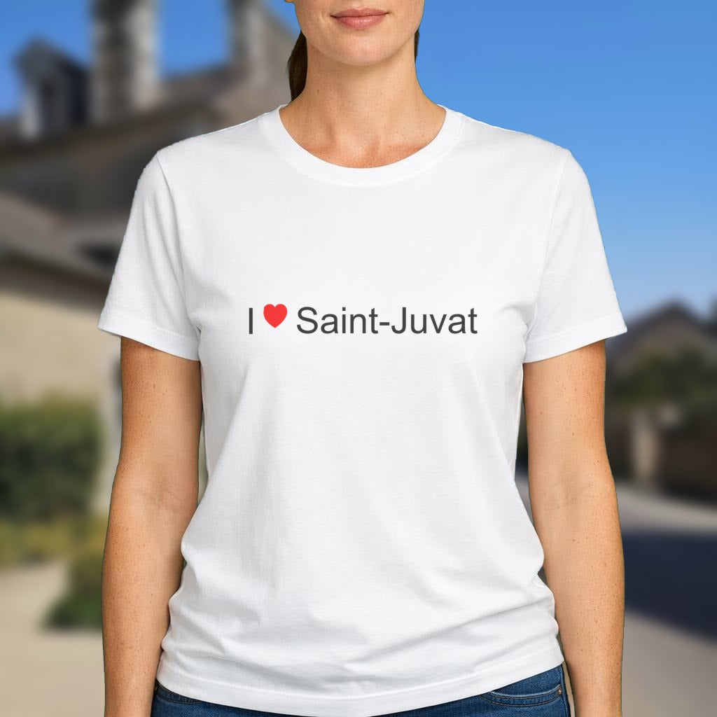 T-shirt I love saint-juvat