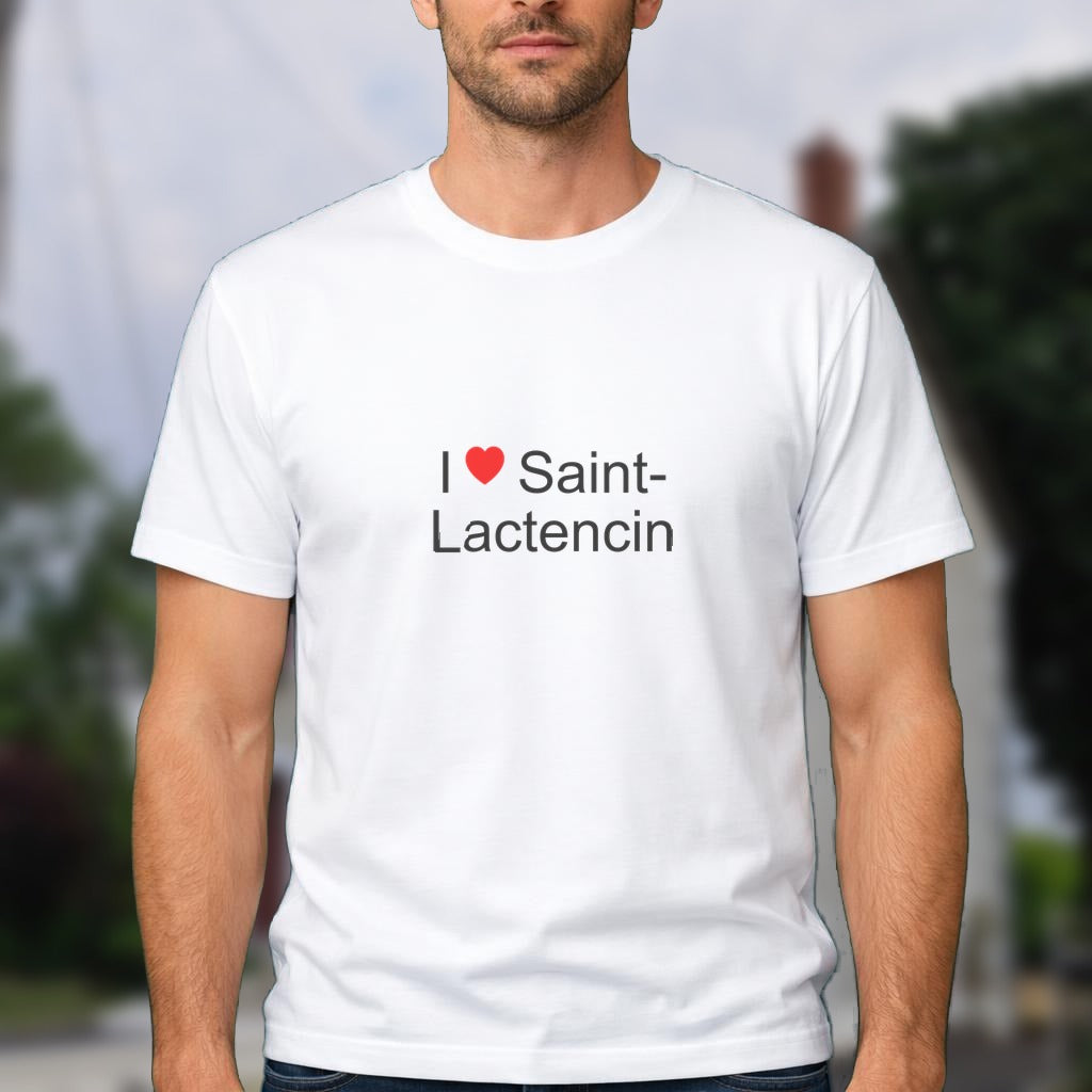 T-shirt I love saint-lactencin