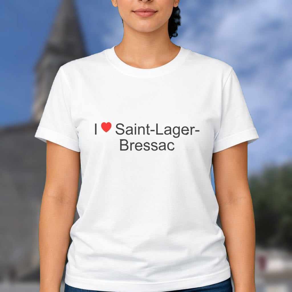 T-shirt I love saint-lager-bressac