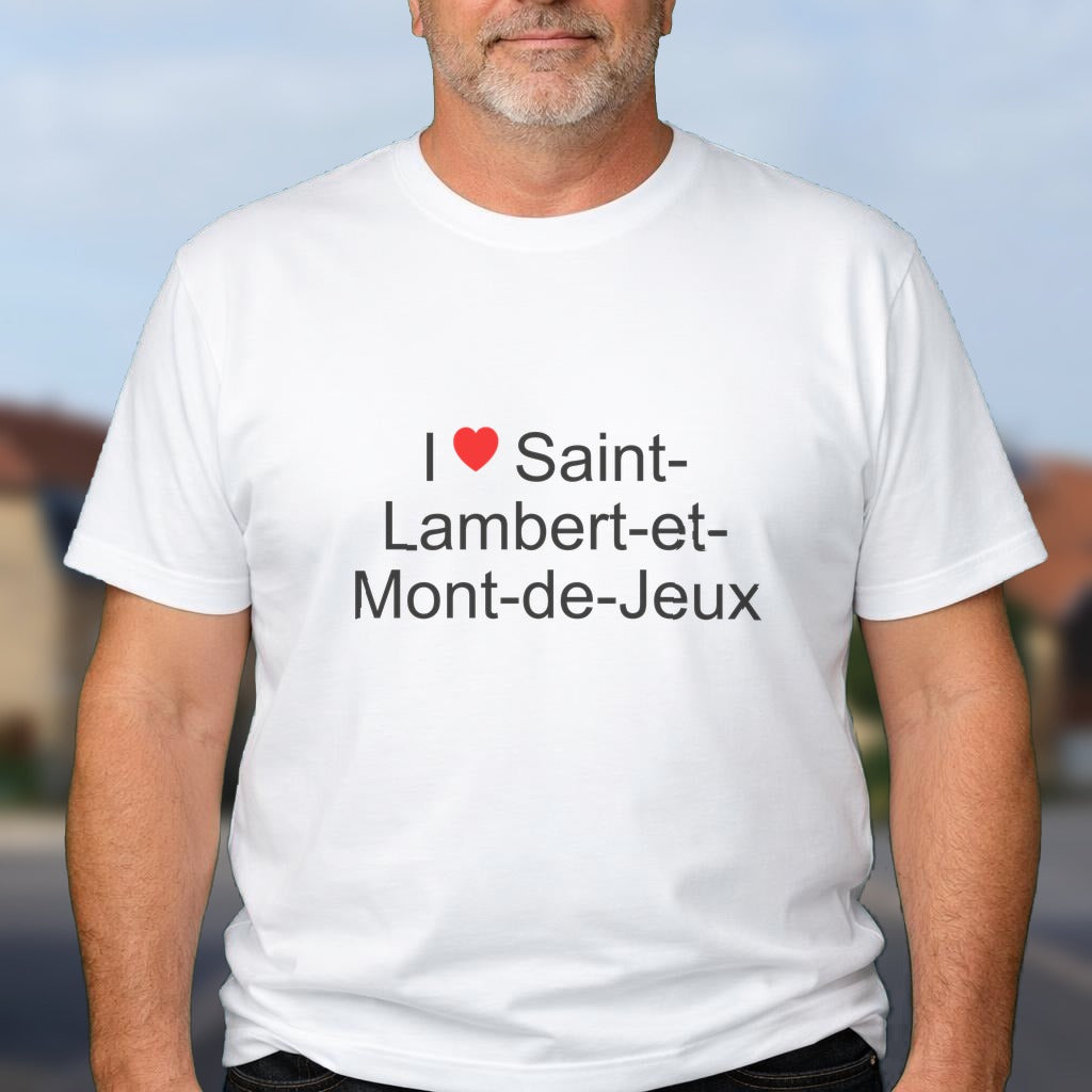 T-shirt I love saint-lambert-et-mont-de-jeux