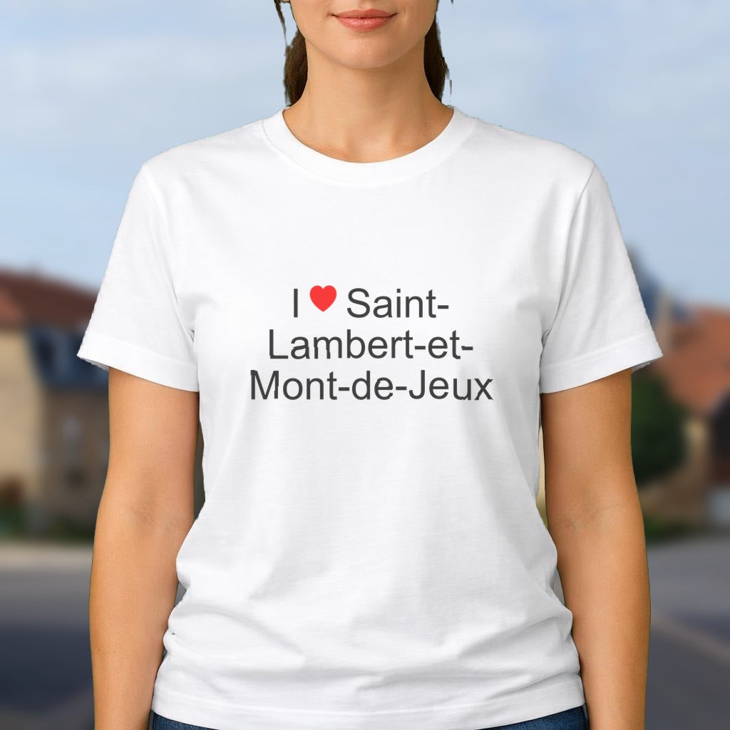 T-shirt I love saint-lambert-et-mont-de-jeux